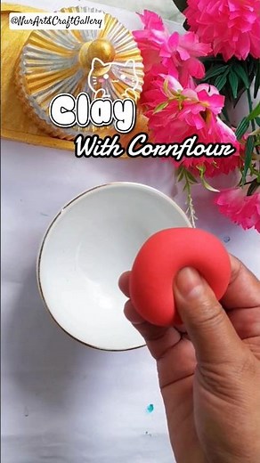 Clay Making With Cornflour✨️ #ASMR #viralvideo #shortfeed #newpost #shortvideo