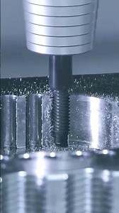 multiple-thread milling cutter machining video.#threadmachining #threadmill #cncmachining