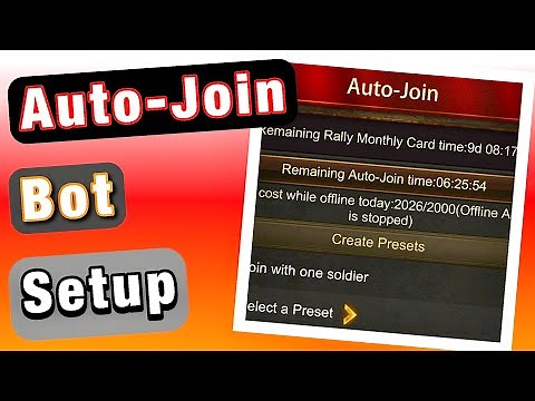 The Proper Way to Setup Evony's Auto-Join Bot!