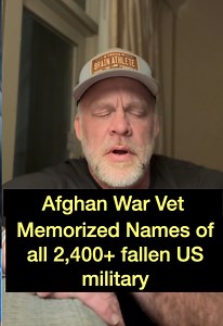 I’m a veteran who served in Afghanistan I’ve memorized the 2,459 US military members who paid ultimate sacrifice in Afghanistan Once a week until Memorial Day 2026 I'll recite 100 names from memory. Rank, 1st name and last is over 7,500 words. Names will be recited in order of their casualty from first to most recent. This video is 101-200. My purpose is to simply say “You are not forgotten.” It’s to honor them and the gold star families who still wake up ever day missing those they lost. The go