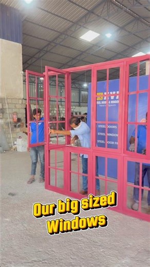 Big Windows, Bigger Living | Custom Designs by KVH Steels #steeldoor #tatasteeldoors #steelwindows