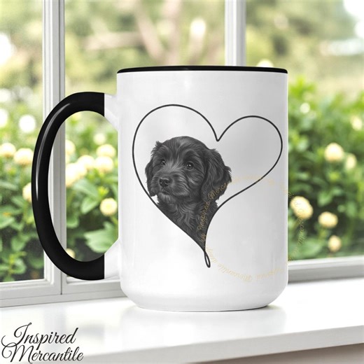 Cavapoo Coffee Cup, Cute Heart Cavadoodle Mug, Cavapoo Gifts - Etsy
