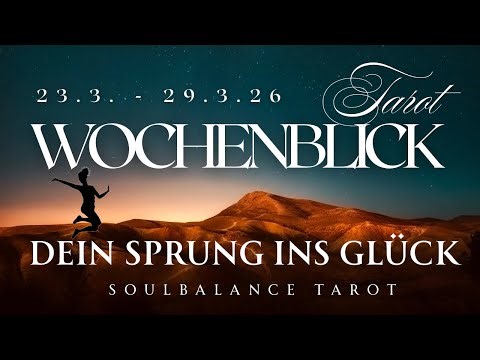 Your leap to happiness! With courage forward and not back | Weekly Review 24.3. - 29.3.26