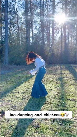 Line dancing and chickens #linedancing #chickens #nature #countrymusic #countrygirl | The Real Cowboy Calvin