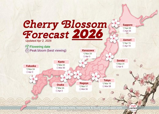 Japan Cherry Blossom Forecast 2026: When, Where & How to Enjoy Sakura | LIVE JAPAN travel guide