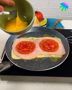 Cheesy Ham Omelette Wrap | Magic Hands Creations