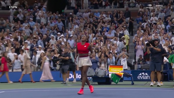 Coco Guaff wins 1st round US Open match