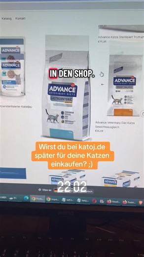 Eine Testbestellung für Blacky ist bereits unterwegs 🐈‍⬛