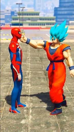 Spiderman VS Goku VS Batman | AVENGERS 🆚 Anime 🆚 DC | #shorts #homemaranha #spiderman #goku #batman