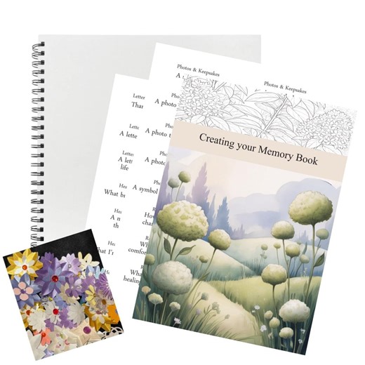 In Loving Memory Scrapbook, Personalised Remembrance Keepsake, Stickers/journal/embellishments - Make Your Own Using Therapeutic Techniques - Etsy