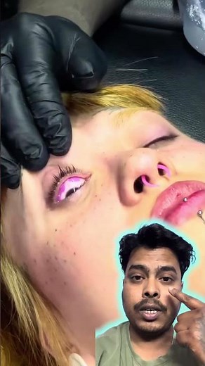 Eyeball tattoo process #tattoo #viral #trending #newvideo