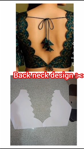 New Blouse Back Neck Design ✂️ with Dori#shortvideo