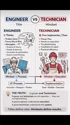 Engineer vs Technician | Key Differences, Roles, Skills & Career Growth Explained