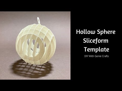 How to Hollow Sphere Sliceform Template in Powerpoint | Paperart Tutorial | Papercraft Video