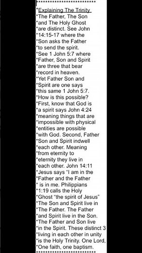 The Trinity Explained Using Only The Bible