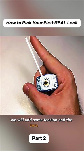 Part 2_How to Pick Your First REAL Lock #lockpicking #lockpickinglawer