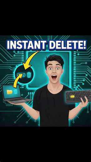 How to Instantly Delete files Permanently #shorts #pctutorials #instantdelete #windowsuser #fixpc