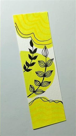 Minimal Boho Bookmark Tutorial 🌿 #art #shorts #ytshorts #drawing #viral #trending #asmr