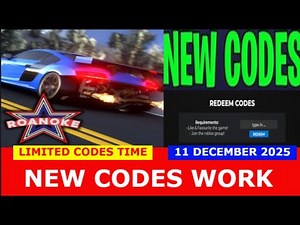 *NEW CODES* [GAP CAM] Roanoke, VA Driving RP ROBLOX | LIMITED CODE TIME | December 11, 2025