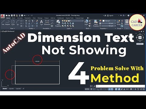 Dimension Text NOT SHOWING in [ AutoCAD 2020 ] | Problem & Solution | AutoCAD Tutorial For Beginners