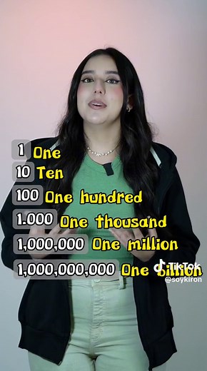 Aprende los Números en Inglés del 1 al 1,000,000