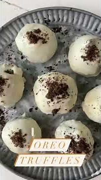3 Ingredient Oreo Truffles | No Oven, Easy & Quick Recipe #SHORTS | eggless, no bake desserts