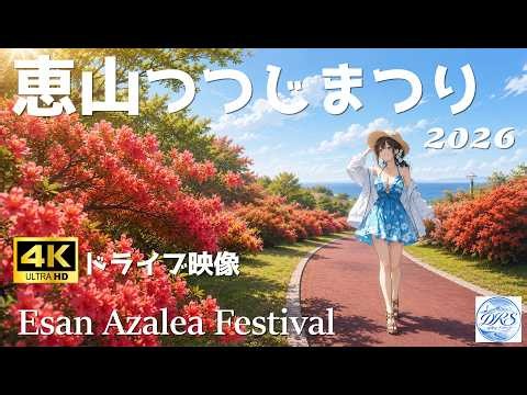 【🌺恵山つつじ公園】国道278号｜つつじが咲き誇る5月の恵山へ｜Esan Azalea Festival｜北海道ドライブ 4K