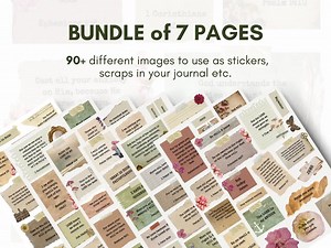 Printable Scripture Scraps | Junk Journal | Faith Labels Digital | Prayer Board Printable | Digital Download | Cricut, Fussy Cut - Etsy