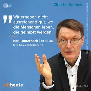 43K views · 1K reactions | Karl Lauterbach bemängelt das Fehlen lokaler Impfdaten und befürchten daher, dass es örtlich begrenzt neue Corona-Wellen geben könnte. | ZDF heute | Facebook