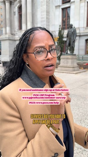 Morgan Cephas on Instagram: "Philly we have a win! PECO @pecoconnect has stepped up and is allowing customers to sign up for assistance at www.peco.com/help, and PGW is offering relief through its Customer Responsibility Program (CRP) at www.pgworks.com/customer-care/crp to help keep homes warm this winter. In this moment, Republicans are victimizing hunger, heat, and health — putting politics before people. It’s up to us to watch out for one another, stay informed, and keep fighting until Washi