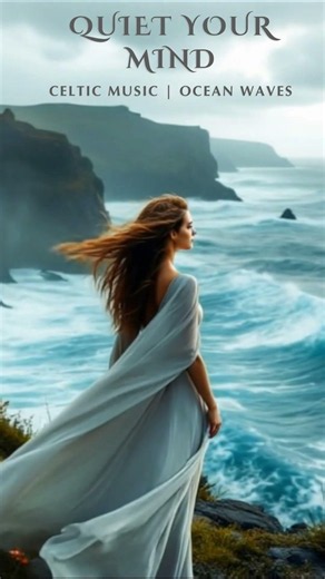 Ocean Waves & Celtic Ambient Music 🌙 Deep Relaxation #celticambient #relaxingmusic