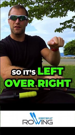 Rowing sculling hand position during the drive phase