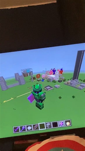 Working on Minecraft world with friends