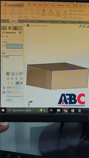SolidWorks Text Feature Explained in 60 Seconds 🔥