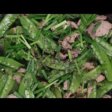 Stir Fry Pork with Peas