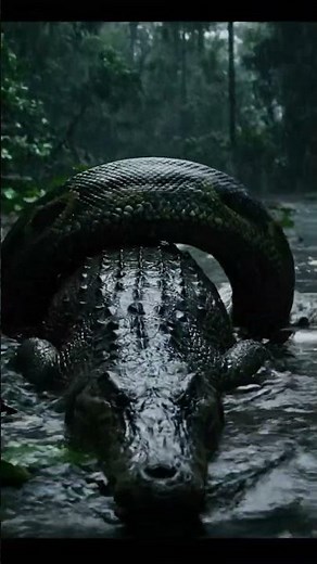 CROCODILE vs PYTHON | The Death Roll Begins | Cinematic Wildlife