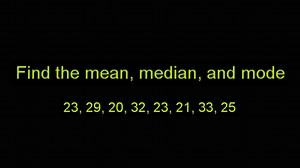 Mean, median, & mode example