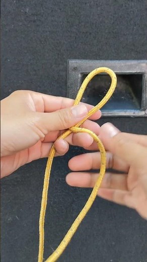 Camping knot_ Double dragon knot.