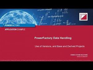 PowerFactory – Data Handling – Using Versions