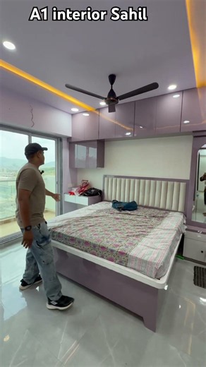 How to do bedroom interior design !! #interiordesign #bedroomdecor #shorts #viral #viraltrend