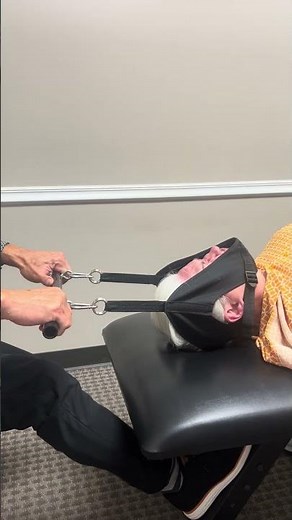 Y-Strap Adjustment That Actually Works #chiropractic #asmr #cervicaltreatment