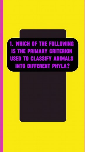 Classification of animals/ grade 9 biology unit 5