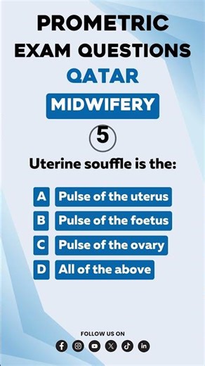 Qatar Midwife Prometric Exam | Daily Practice Question with Answer#QatarPrometric #MidwifeExam
