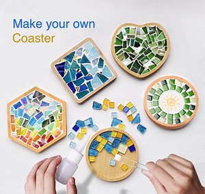 Mosaic Kit Diy Coaster Kit for Adults Craft Kit Make Your Own Tray Trivet Arts and Crafts Home Hobby Craft Kit for Kids Mosaic Tile Kit - Etsy
