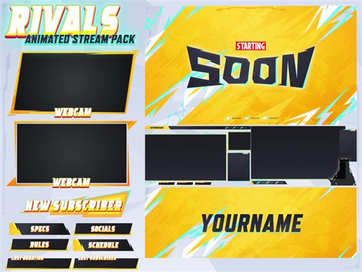 Rivals Stream Overlay Pack [FREE & Static & Animated]