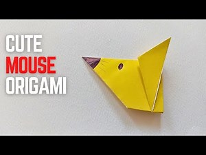 Easy Origami Mouse Tutorial 🐭 | Cute Paper Rat Step by Step