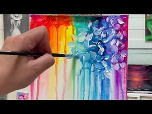 How To Paint Springtime Flowers 🌸 acrylic step by step REAL TIME TUTORIAL