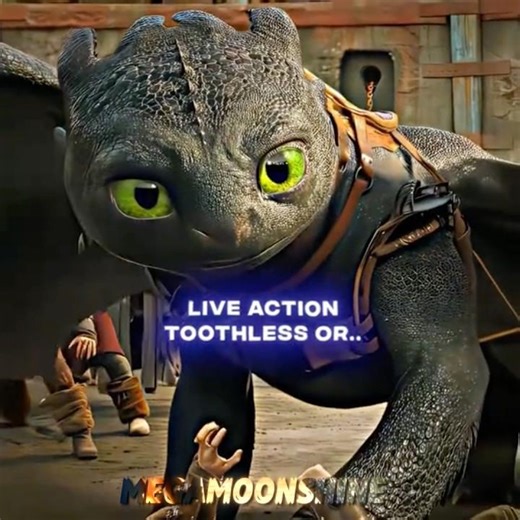 Live action toothless or- ANIMATED