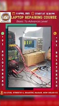 LPC Signal Testing by DSO 🔧 | Laptop Repair Training | Student Practice at LCIIT