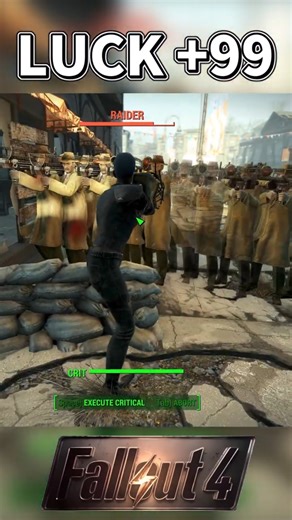 【Fallout4】Luck +99 #fallout4 #フォールアウト4